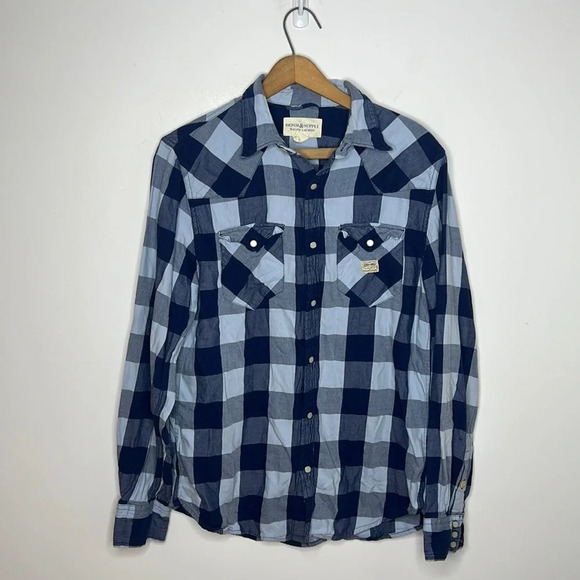 Denim & Supply Ralph Lauren Buffalo Check Snap Button Up Collard Shirt - Picture 9 of 9